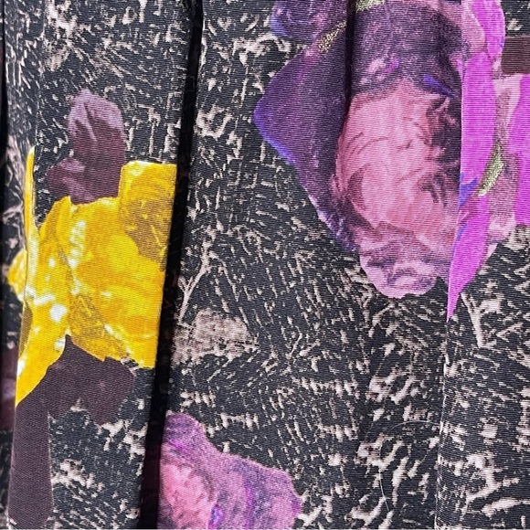 Anthropologie Twinkle By Wenlan Cotton and Silk Blend Floral Dress Size 6 - Picture 8 of 10